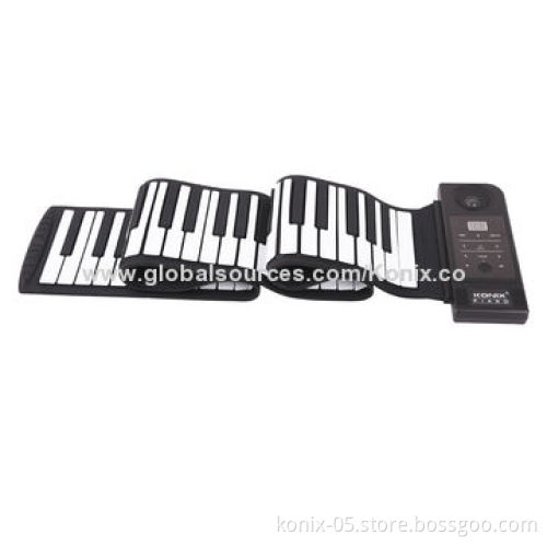 China import toys, 88 keys roll up piano with silicone keybaord
